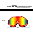thumbnail image 2 of Gafas de esquí, gafas de nieve para snowboard para hombres y mujeres con lentes esféricas desmontables protección UV antivaho(Blue+Color), 2 of 5