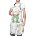 thumbnail image 3 of Goofa Frog and Mushrooms Printed Waterproof Apron 33" Chef Aprons for Men Heavy Duty Chemical Work Apron Adjustable Bib Apron, 3 of 9