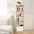 thumbnail image 5 of 5-Tier Storage Rack 5-Tier Modern Storage Rack Small Narrow Corner Bookcase, 5 of 18