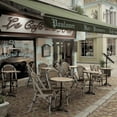 thumbnail image 2 of Blaustein, Alan 12x12 White Modern Wood Framed Museum Art Print Titled - Le Cafe des Arts, 2 of 4