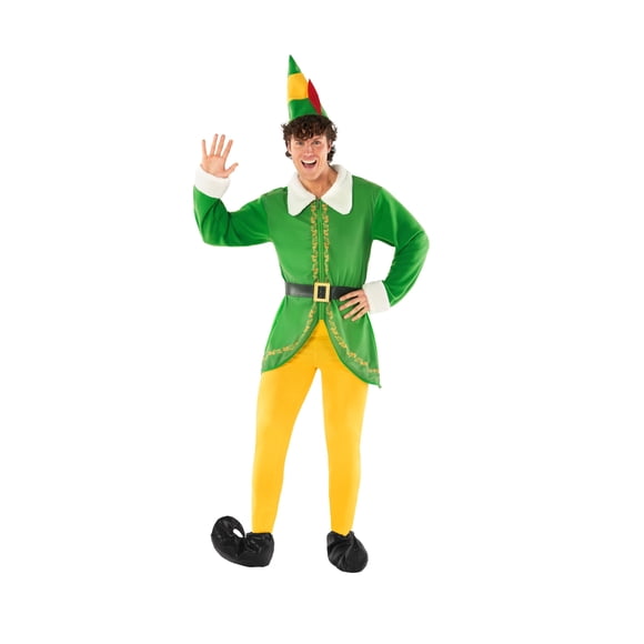 Disfraz de elfo navideño Morph Elf para hombre, tamaño 2XL, color verde
