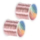 thumbnail image 1 of 2 rollos de alambre para joyería de 0.4 mm, calibre 26, 328 pies de alambre de cobre para hacer joyas/plantar/tejer/manualidades, alambres de metal suave [100M, dorado rosa], 1 of 7