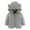 Gray, variant on MeetoTime Fleece Jackets For Toddlers Girls Boys Fall Winter Warm Zip Up Hoodie Outerwear Coat Kids Sweatshirt
