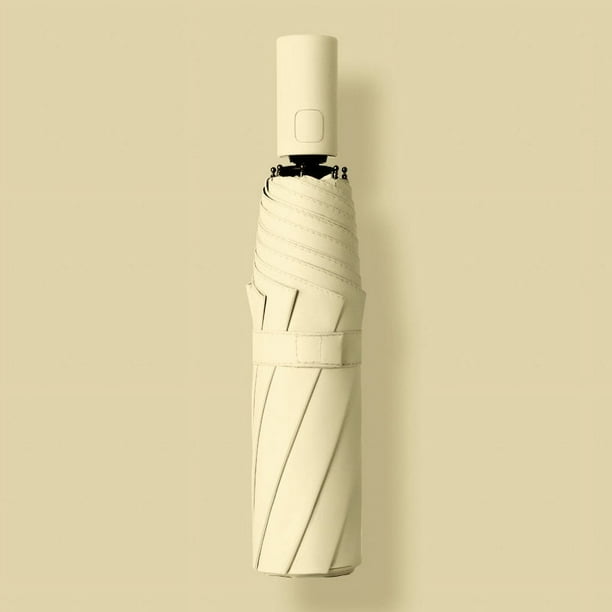 Paraguas plegable automático, sombrilla de doble propósito, sombrilla para mujer, protección solar, sombrilla con protección UV