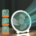 thumbnail image 4 of Mini ventilador 3 en 1, 3 velocidades, actividades de escritorio, oficina, campaña, senderismo, coche, RV, silencioso, con lámpa Zulema Abanico de Senderismo con Luz, 4 of 8