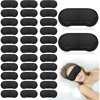 wonima10 40 Pcs Eye Mask Sleep Masks Bulk Blindfolds for Team Building Party Games with Nose Pad and Adjustable Strap for Women Men 4 Layers Black Blindfold Sleeping Mask