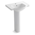 thumbnail image 2 of Kohler Veer KOH5266-1-0 Single Faucet Hole Pedestal Bathroom Sink, 2 of 2
