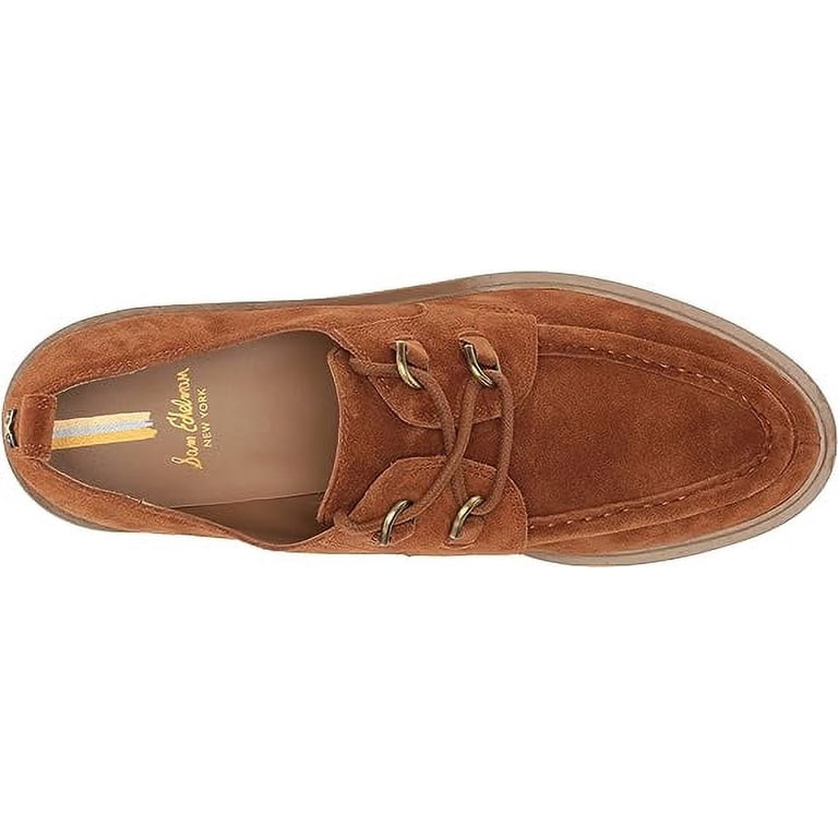 Sam Edelman Monna lace-up lug sole loafers in Frontier Brown suede. Size 9 Men\'s Monna Lace up Lug Sole Loafer | Sam Edelman | ReLove main image 4