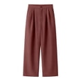 thumbnail image 5 of Dress Pants Women High Waisted Straight Leg Slacks Business Casual Office Work Pants with Pockets, 5 of 5