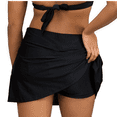thumbnail image 2 of Heat Swimwear Skirted Swim Bottom Skirt with Boyshort, 1 Piece (Black, Small), 2 of 2