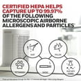 thumbnail image 3 of Honeywell Air Purifier, HPA204, 310 sq ft, HEPA Filter, Allergen, Smoke, Pollen, Dust Reducer, 3 of 10