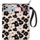 thumbnail image 1 of Funda protectora para libros de bolsillo con diseño floral. Funda de tela lavable con cremallera y bolsillo adicional., 1 of 9