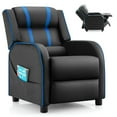 thumbnail image 3 of Spaco Kids Recliner Chair with Side Pockets and Footrest-Blue, Kids Couch for Kids, 3 of 9