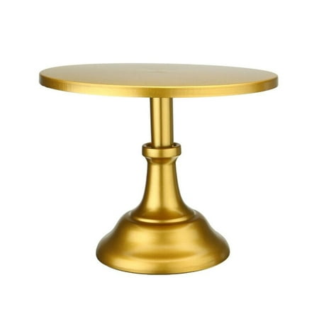

Fly Sunton Cake Display Stand Dessert Cupcake Serving Plate Round 10 Inch for Wedding Party(Gold)