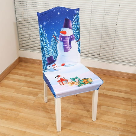 

EJWQWQE Christmas Chair Cover Digital Printed Tablecloth Chair Cover Waterproof And Oil Proof Christmas Tablecloth Christmas Chair Cover