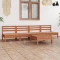 thumbnail image 1 of vidaXL 5 Piece Garden Lounge Set Honey Brown Solid Pinewood, 1 of 5