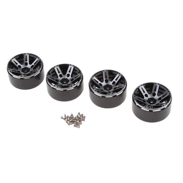 Llantas Beadlock 4 Unids Ruedas de Reemplazo Llanta para Coche RC, 1.9 Pulgadas Magideal Llantas Beadlock