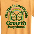 thumbnail image 3 of Instant Message - Change Inevitable Growth Optional - Women's Short Sleeve Graphic T-Shirt, 3 of 7