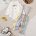 thumbnail image 2 of Paguaki Baby Boy Clothing Set Winter Baby Boy Clothes Outfits Letter Prined Romper Pants Set Baby Boy Clothing 0 6 9 12 18 24 Months, 2 of 9