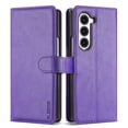 thumbnail image 5 of ELEHOLD Case for Samsung Galaxy Z Fold 5, Shockproof PU Leather Wallet Case with Credit Card Holder Kickstand,Purple, 5 of 6