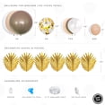 thumbnail image 5 of Neutral Brown Balloon Garland Arch Kit with White, Tan, Brown, Gold Confetti Balloons, 5 of 7