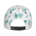 thumbnail image 3 of Lsque Leaf Print Green Baseball Cap Trucker Low Profile Hat Golf Dad Hat Adjustable Original Classic Unconstructed Plain Cap Men Women, 3 of 9