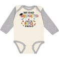 thumbnail image 3 of Inktastic My Dad Graduated and I'm Super Proud Boys or Girls Long Sleeve Baby Bodysuit, 3 of 5