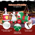 thumbnail image 2 of Gymax 11.5 Ft Outdoor Christmas Inflatable Train Blow up Xmas Train Decoration w/ Santa Multicolor, 2 of 7