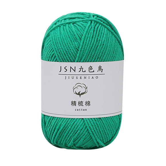 Cotton Balls for Crafts 4 Strands of Combed Milk Cotton Thread Diy Doll Cotton Crochet Thread Wool Ball