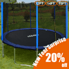 Zupapa 15 14 12 10 Trampoline with Enclosure X-mas Gift Deals