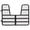 Black Armor, variant on Easy-Up Titan Horse Stall Gates | Short Gate - 24" Tall x 48" Wide | Color Gray Armor