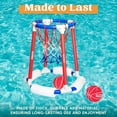 thumbnail image 3 of Floating Basketball Pool Game Set - Red Blue, 3 of 6