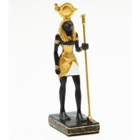 3.5 Inch Pewter Statue - 3.5 Inch Small Horus Egyptian Mystical Character Statue Figurine