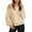 Beige*, variant on RUTAYY Women's Off Shoulder Sweatshirt Long Sleeve Puff Sleeve Solid Color Casual Pullover Tops Coffee