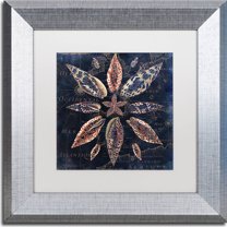 Trademark Fine Art "Maritime Blues VII" Canvas Art by Color Bakery, White Matte, Silver Frame