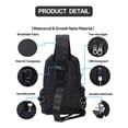 thumbnail image 3 of Crossbody backpack for men and women, lightweight single shoulder backpack, sling bag, 3 of 5