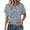 Light Blue, variant on CAIXIA Stylish Everyday Wear Women's Button Detail Round Neck Shirt For Summer Casual Outfits With Jeans Or Pants Womens Button Down Shirts,Light Green