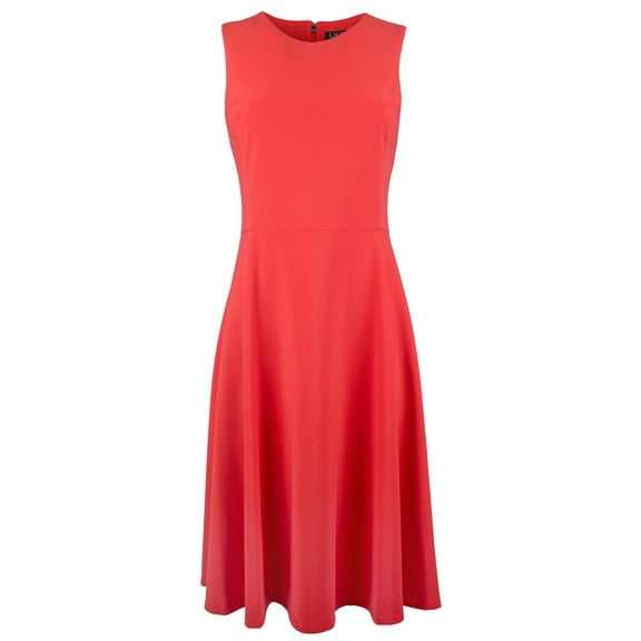 Women's Red Sleeveless Dress-R-2