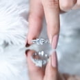 thumbnail image 5 of Rosec Jewels Lab Created Diamond Engagement Ring 1 Ct - 6 mm Princess Cut Ring - EF-VS Quality, 18K White Gold, US 5.50, 5 of 9