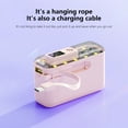 thumbnail image 5 of Tgbvmt 20000mAh Power Bank 22.5W Fast Charging Transparent Built-in Cable Night Light Portable Charger for Travel Outdoor Emergency Phone Tablet Charging Mobile Power High-Capacity Compact Design, 5 of 8