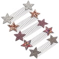 thumbnail image 4 of Miangastore 5pcs Hair Finishing Combs Back Head Barrettes Female Hairpin Star Rhinestone Hair Pin, 4 of 8