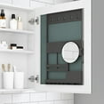thumbnail image 3 of 20''W x 26''H Bathroom Mirror Medicine Cabinet | 2-in-1 Design for Wall Mounting, Recessed or Surface Use | Engineered Wood with Exquisite Beveled Glass Edges | Multiple Storage to Keep Bathroom Tidy, 3 of 3