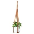 thumbnail image 2 of Travelwant Leather Plant Hanger Vegan Premium PU Straps Adjustable Length, Planter Holder for Indoor Plants, Hang from Wall Ceiling Window, Modern Boho Home Decor-29.92" x 5.71" x 5.71", 2 of 7