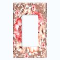 thumbnail image 2 of Metal Light Switch Wall Plate Outlet Cover (Pink Red Rose Bouquet Flower Light Brown - Single Rocker), 2 of 2