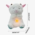 thumbnail image 2 of PPgejGEK White Breathing Glowing Lamb Doll for Infant Soothing with Volume Control and Soft Lighting, Music Toy, 2 of 6