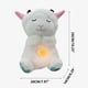 thumbnail image 2 of Qnjujn - Peluche de oveja de cordero con luz LED, musical, para aliviar la ansiedad, con detalles sensoriales, luces musicales y movimiento de respiración rítmica, color blanco, 2 of 6