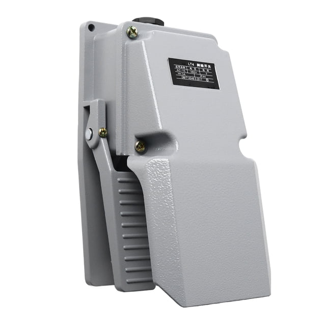 TKSE Máquina Herramienta, Interruptor De Pedal 1NC 1NO, Interruptor De Pedal De Reinicio Automático De Contacto Plateado con Cubierta De Protección