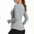 thumbnail image 6 of hotojiny Summer Tops for Women Long Sleeve Quick Dry Athletic Workout T-Shirt Outdoor Hiking Sun Protection Ice Silk Shirts, 6 of 6