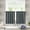 Dark Gray, variant on Kitchen Curtain Faux Linen Tier Farmhouse Cafe Curtains Country Half Window Curtains Rod Pocket Light Filtering for Rustic Bathroom Laundry Room