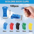 thumbnail image 4 of 100 pinzas para calcetines yuxing para lavadora y secadora con ganchos color multicolor, 4 of 5